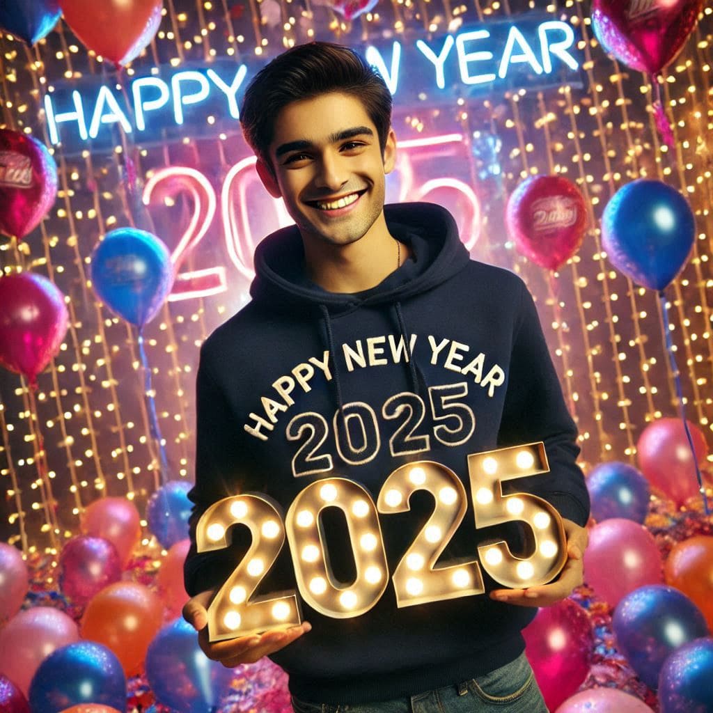 Happy new year 2025 ai image prompts 13 Happy new year 2025 ai image free download