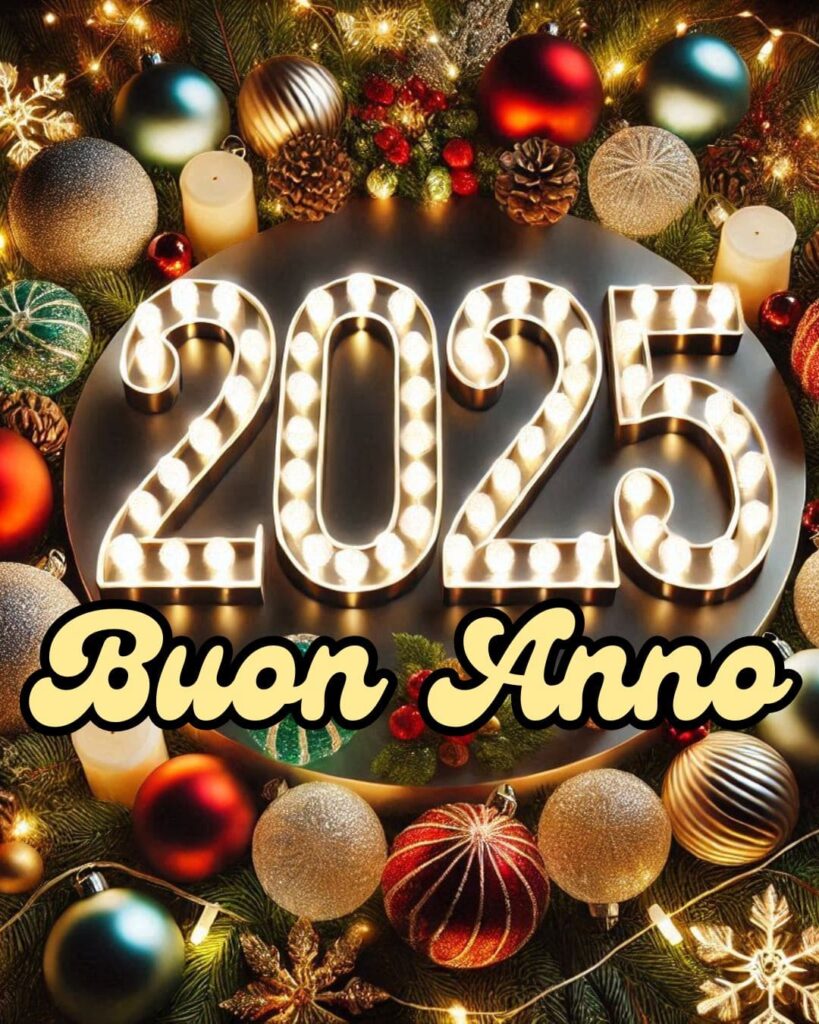 auguri buon anno 2025