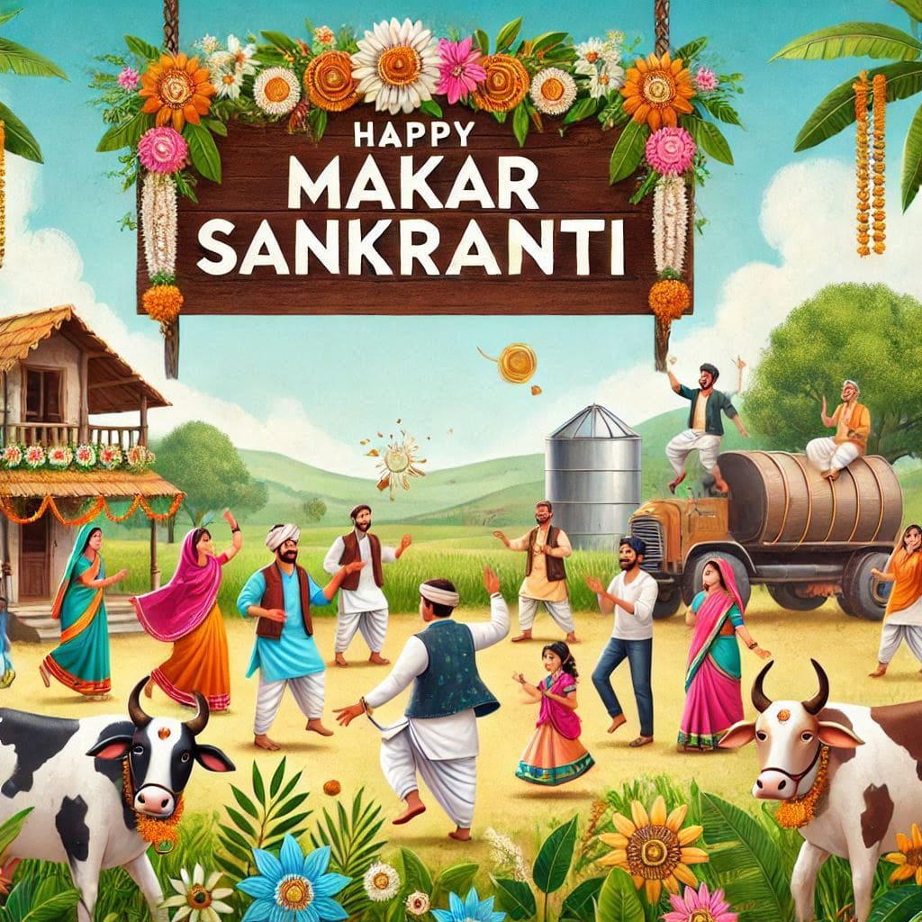 makar sankranti 3d images